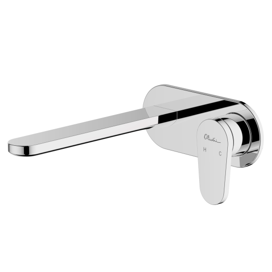 London Chrome Wall Mixer Set