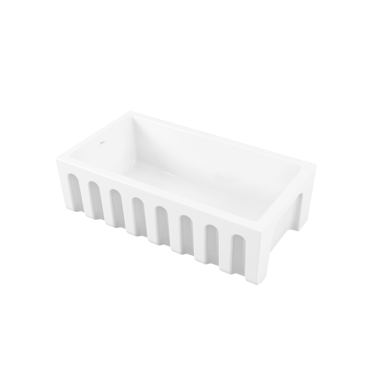 Sicily Fireclay Farmhouse Counter Top or Undermount Sink