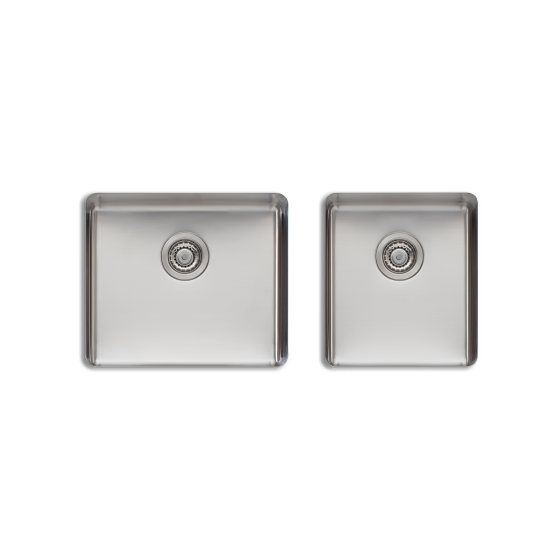 Sonetto Large Bowl Undermount Sink & Standard Bowl Undermount Sink