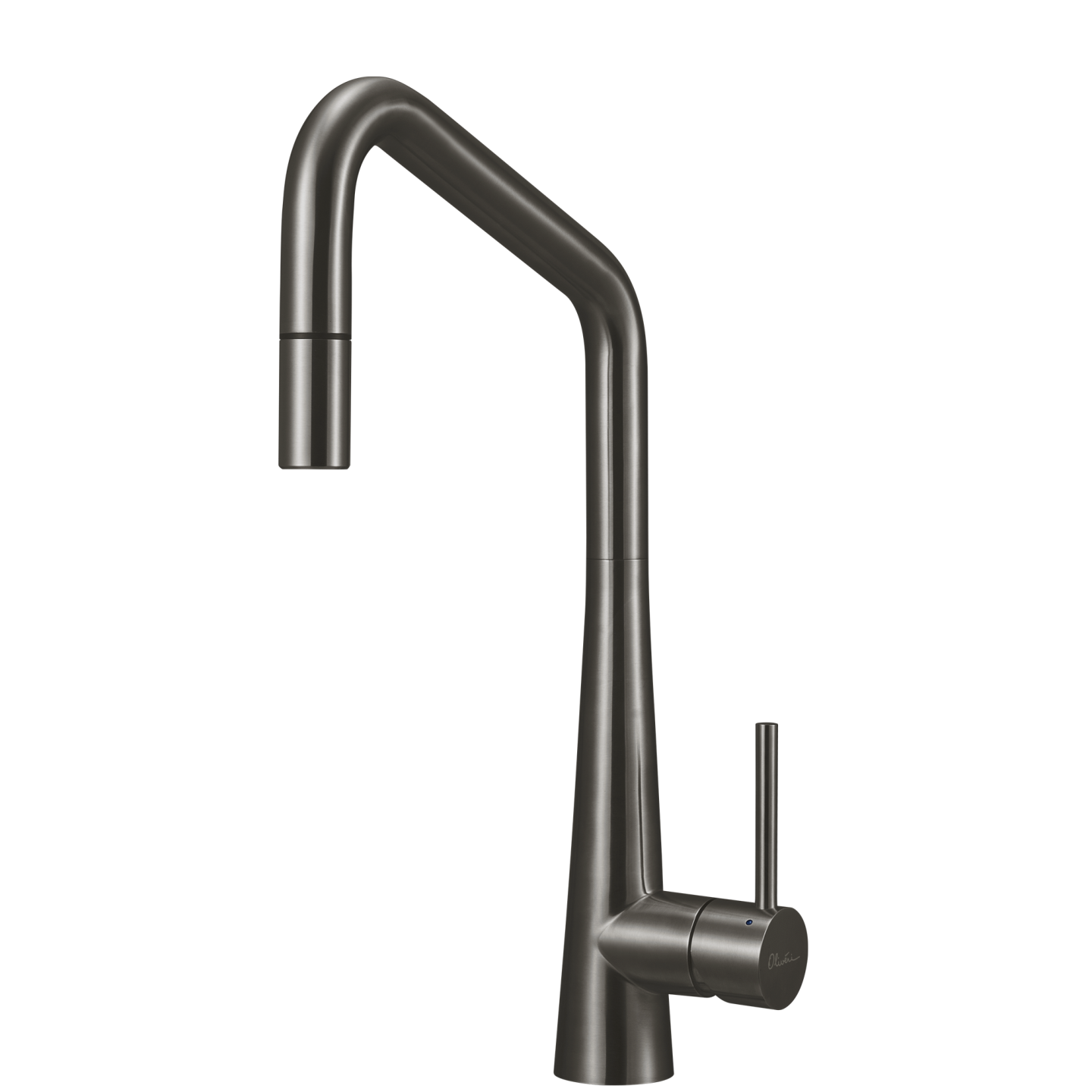 Oliveri Essente Stainless Steel Square Goose Neck Pull Out Mixer