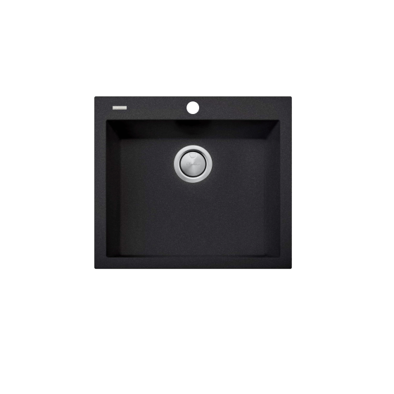 Santorini Black Grande Bowl Topmount Sink