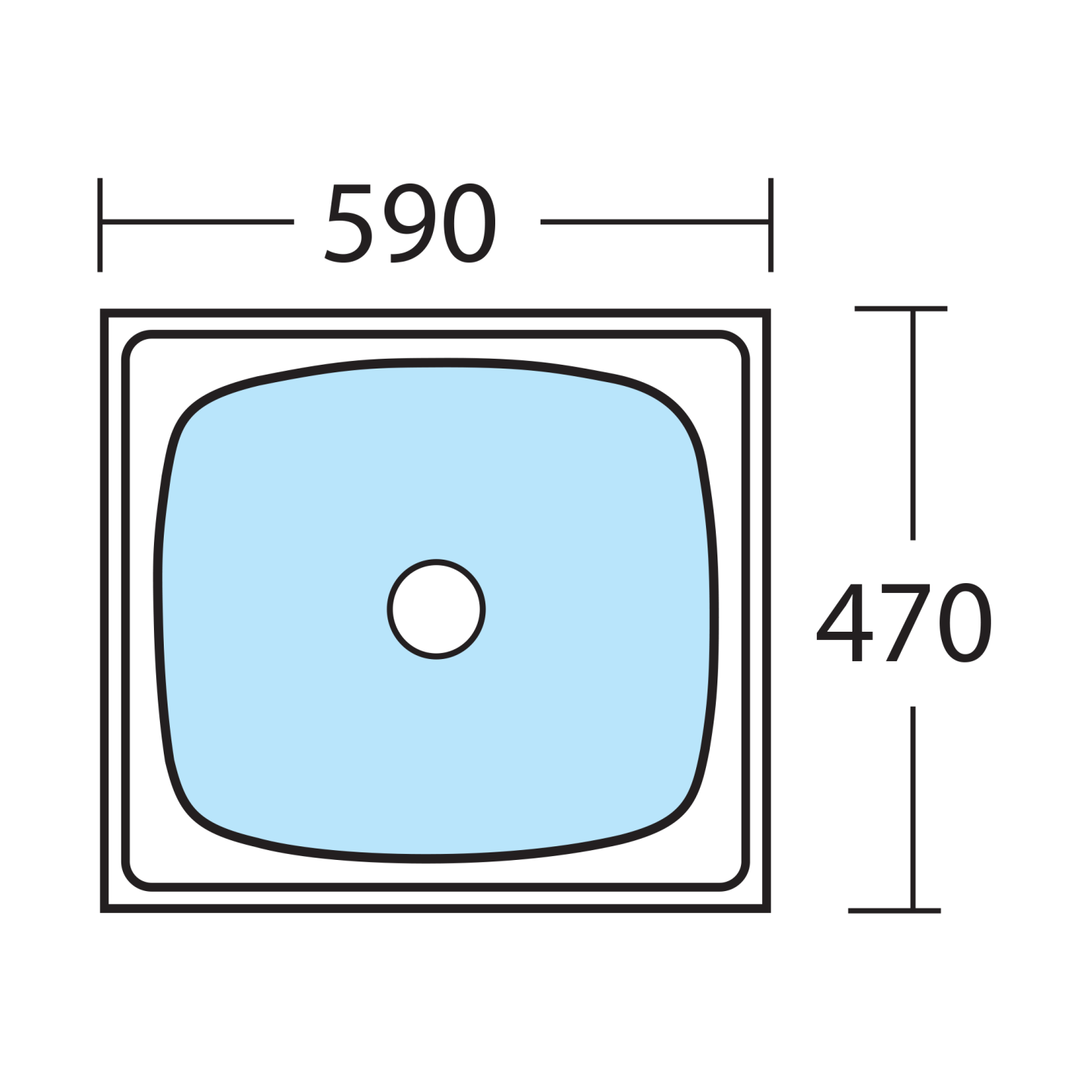 Oliveri Laundry 45L Tub
